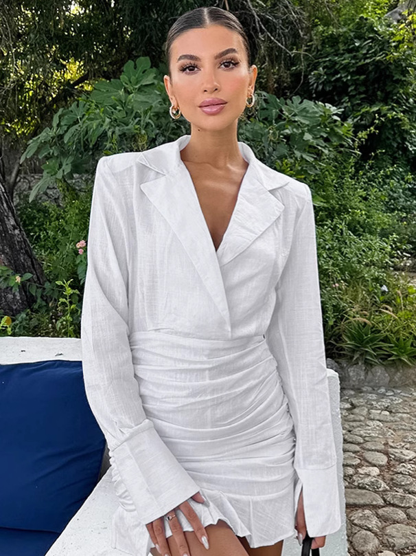 Sukienka z bawełny Rosea Ruffle